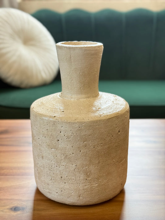 Kő váza - bézs